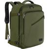 imageMATEIN Weekender Backpack Large Capacity Travelling Suitcase Backpack with Strap for Clothes Expandable Flight Approved Business Carry on Daypack for International Travel BlueOlive Green