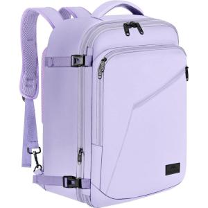 imageMATEIN Weekender Backpack Large Capacity Travelling Suitcase Backpack with Strap for Clothes Expandable Flight Approved Business Carry on Daypack for International Travel BlueLight Purple