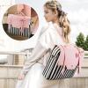imageMATEIN Briefcase for Women 156 Inch Convertible Laptop Briefcase Backpack with Bow Cute Kawaii Computer Messenger Crossbody Laptop Tote Bag Carrying Case Gift for College Work Travel 3 in 1 Pink