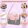imageMATEIN Briefcase for Women 156 Inch Convertible Laptop Briefcase Backpack with Bow Cute Kawaii Computer Messenger Crossbody Laptop Tote Bag Carrying Case Gift for College Work Travel 3 in 1 Pink