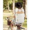 imageMATEIN Carry on Backpack for Women 52L TSA Travel Laptop Backpack with USB Charging Port ampamp Shoes Compartment 17 Inch Extra Large Expandable Flight Approved Computer Bag with 2 Packing Cubes BeigeBeige