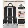 imageMATEIN Carry on Backpack for Women 52L TSA Travel Laptop Backpack with USB Charging Port ampamp Shoes Compartment 17 Inch Extra Large Expandable Flight Approved Computer Bag with 2 Packing Cubes BeigeBlack