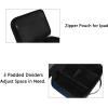 imageMATEIN Electronics Organizer Travel Case Water Resistant Cable Organizer Bag for Travel Essentials Tech Gifts for Men Storage Bag as Accessories for Phone Cord Tablet BlackNavy Blue