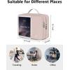 imageMATEIN Electronics Organizer Travel Case Water Resistant Cable Organizer Bag for Travel Essentials Tech Gifts for Men Storage Bag as Accessories for Phone Cord Tablet BlackPink