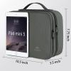 imageMATEIN Electronics Organizer Travel Case Water Resistant Cable Organizer Bag for Travel Essentials Tech Gifts for Men Storage Bag as Accessories for Phone Cord Tablet BlackGrey