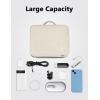 imageMATEIN Electronics Organizer Travel Case Water Resistant Cable Organizer Bag for Travel Essentials Tech Gifts for Men Storage Bag as Accessories for Phone Cord Tablet BlackWhite