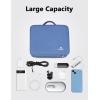 imageMATEIN Electronics Organizer Travel Case Water Resistant Cable Organizer Bag for Travel Essentials Tech Gifts for Men Storage Bag as Accessories for Phone Cord Tablet BlackBlue