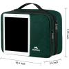 imageMATEIN Electronics Organizer Travel Case Water Resistant Cable Organizer Bag for Travel Essentials Tech Gifts for Men Storage Bag as Accessories for Phone Cord Tablet BlackDark Green