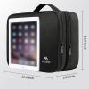 imageMATEIN Electronics Organizer Travel Case Water Resistant Cable Organizer Bag for Travel Essentials Tech Gifts for Men Storage Bag as Accessories for Phone Cord Tablet BlackAntique Black