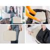 imageMATEIN Electronics Organizer Travel Case Water Resistant Cable Organizer Bag for Travel Essentials Tech Gifts for Men Storage Bag as Accessories for Phone Cord Tablet BlackWhite