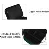 imageMATEIN Electronics Organizer Travel Case Water Resistant Cable Organizer Bag for Travel Essentials Tech Gifts for Men Storage Bag as Accessories for Phone Cord Tablet BlackDark Green