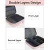 imageMATEIN Electronics Organizer Travel Case Water Resistant Cable Organizer Bag for Travel Essentials Tech Gifts for Men Storage Bag as Accessories for Phone Cord Tablet BlackPink