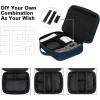 imageMATEIN Electronics Organizer Travel Case Water Resistant Cable Organizer Bag for Travel Essentials Tech Gifts for Men Storage Bag as Accessories for Phone Cord Tablet BlackNavy Blue