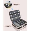 imageMATEIN Electronics Organizer Travel Case Water Resistant Cable Organizer Bag for Travel Essentials Tech Gifts for Men Storage Bag as Accessories for Phone Cord Tablet BlackPink