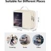 imageMATEIN Electronics Organizer Travel Case Water Resistant Cable Organizer Bag for Travel Essentials Tech Gifts for Men Storage Bag as Accessories for Phone Cord Tablet BlackWhite