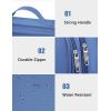 imageMATEIN Electronics Organizer Travel Case Water Resistant Cable Organizer Bag for Travel Essentials Tech Gifts for Men Storage Bag as Accessories for Phone Cord Tablet BlackBlue