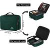 imageMATEIN Electronics Organizer Travel Case Water Resistant Cable Organizer Bag for Travel Essentials Tech Gifts for Men Storage Bag as Accessories for Phone Cord Tablet BlackDark Green