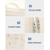 imageMATEIN Electronics Organizer Travel Case Water Resistant Cable Organizer Bag for Travel Essentials Tech Gifts for Men Storage Bag as Accessories for Phone Cord Tablet BlackWhite