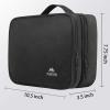imageMATEIN Electronics Organizer Travel Case Water Resistant Cable Organizer Bag for Travel Essentials Tech Gifts for Men Storage Bag as Accessories for Phone Cord Tablet BlackAntique Black