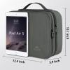 imageMATEIN Electronics Organizer Travel Case Water Resistant Cable Organizer Bag for Travel Essentials Tech Gifts for Men Storage Bag as Accessories for Phone Cord Tablet BlackGrey
