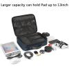 imageMATEIN Electronics Organizer Travel Case Water Resistant Cable Organizer Bag for Travel Essentials Tech Gifts for Men Storage Bag as Accessories for Phone Cord Tablet BlackNavy Blue
