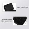 imageMATEIN Electronics Organizer Travel Case Water Resistant Cable Organizer Bag for Travel Essentials Tech Gifts for Men Storage Bag as Accessories for Phone Cord Tablet BlackAntique Black