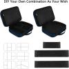 imageMATEIN Electronics Organizer Travel Case Water Resistant Cable Organizer Bag for Travel Essentials Tech Gifts for Men Storage Bag as Accessories for Phone Cord Tablet BlackNavy Blue