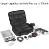 imageMATEIN Electronics Organizer Travel Case Water Resistant Cable Organizer Bag for Travel Essentials Tech Gifts for Men Storage Bag as Accessories for Phone Cord Tablet BlackAntique Black