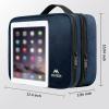imageMATEIN Electronics Organizer Travel Case Water Resistant Cable Organizer Bag for Travel Essentials Tech Gifts for Men Storage Bag as Accessories for Phone Cord Tablet BlackNavy Blue