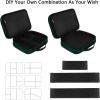imageMATEIN Electronics Organizer Travel Case Water Resistant Cable Organizer Bag for Travel Essentials Tech Gifts for Men Storage Bag as Accessories for Phone Cord Tablet BlackDark Green