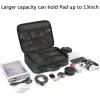 imageMATEIN Electronics Organizer Travel Case Water Resistant Cable Organizer Bag for Travel Essentials Tech Gifts for Men Storage Bag as Accessories for Phone Cord Tablet BlackDark Green