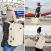 imageMATEIN Expandable Travel Backpack for Women 50L Carry on Backpack with Wet Bag Flight Approved Luggage Daypack Suitcase Large Weekender Bag Water Resistant Lightweight Daypack Gift for Travel WomenBeige