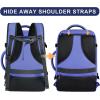 imageMATEIN Expandable Travel Backpack for Women 50L Carry on Backpack with Wet Bag Flight Approved Luggage Daypack Suitcase Large Weekender Bag Water Resistant Lightweight Daypack Gift for Travel WomenPeriwinkle Blue