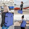 imageMATEIN Expandable Travel Backpack for Women 50L Carry on Backpack with Wet Bag Flight Approved Luggage Daypack Suitcase Large Weekender Bag Water Resistant Lightweight Daypack Gift for Travel WomenPeriwinkle Blue