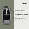 imageMATEIN Garment Bag for Travel Large Carry on Garment Bags with Strap for Business Waterproof Hanging Suit Luggage Bag for Men Women Wrinkle Free Suitcase Cover for Shirts Dresses Coats BlackGreen