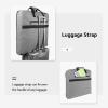 imageMATEIN Garment Bag for Travel Large Carry on Garment Bags with Strap for Business Waterproof Hanging Suit Luggage Bag for Men Women Wrinkle Free Suitcase Cover for Shirts Dresses Coats BlackGrey