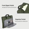 imageMATEIN Garment Bag for Travel Large Carry on Garment Bags with Strap for Business Waterproof Hanging Suit Luggage Bag for Men Women Wrinkle Free Suitcase Cover for Shirts Dresses Coats BlackGreen