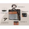 imageMATEIN Garment Bag for Travel Large Carry on Garment Bags with Strap for Business Waterproof Hanging Suit Luggage Bag for Men Women Wrinkle Free Suitcase Cover for Shirts Dresses Coats BlackBlack Stripe