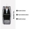 imageMATEIN Garment Bag for Travel Large Carry on Garment Bags with Strap for Business Waterproof Hanging Suit Luggage Bag for Men Women Wrinkle Free Suitcase Cover for Shirts Dresses Coats BlackGrey