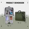 imageMATEIN Garment Bag for Travel Large Carry on Garment Bags with Strap for Business Waterproof Hanging Suit Luggage Bag for Men Women Wrinkle Free Suitcase Cover for Shirts Dresses Coats BlackGreen