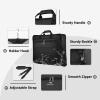 imageMATEIN Garment Bag for Travel Large Carry on Garment Bags with Strap for Business Waterproof Hanging Suit Luggage Bag for Men Women Wrinkle Free Suitcase Cover for Shirts Dresses Coats BlackBlack