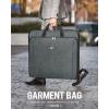imageMATEIN Garment Bags for Travel Large Double Layer Suit Bags with Shoulder Strap for Men Women Foldable Carry On Garment Bags for Hanging Clothes Convertible Business Luggage Weekender Bags BlackGrey