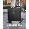 imageMATEIN Garment Bags for Travel Large Double Layer Suit Bags with Shoulder Strap for Men Women Foldable Carry On Garment Bags for Hanging Clothes Convertible Business Luggage Weekender Bags BlackBlack