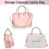 imageMATEIN Laptop Bag for Women 156 inch Computer Briefcase Sleeve Case Large Water Resistant Cute Messenger Work Tote Bible Temple Bag Crossbody for Teen Girls School College Office Travel Gifts PinkPink