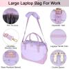 imageMATEIN Laptop Bag for Women 156 inch Computer Briefcase Sleeve Case Large Water Resistant Cute Messenger Work Tote Bible Temple Bag Crossbody for Teen Girls School College Office Travel Gifts PinkPurple