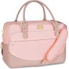 imageMATEIN Laptop Bag for Women 156 inch Computer Briefcase Sleeve Case Large Water Resistant Cute Messenger Work Tote Bible Temple Bag Crossbody for Teen Girls School College Office Travel Gifts PinkPink