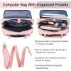 imageMATEIN Laptop Bag for Women 156 inch Computer Briefcase Sleeve Case Large Water Resistant Cute Messenger Work Tote Bible Temple Bag Crossbody for Teen Girls School College Office Travel Gifts PinkPink
