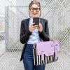 imageMATEIN Laptop Bag for Women 156 inch Slim Computer Briefcase Sleeve Case Lightweight Cute Girly Messenger Shoulder Carrying Work Tote Bag with Rfid Pocket Sister Gifts for School Girl Office PinkPurple
