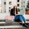 imageMATEIN Laptop Bag for Women 156 inch Slim Computer Briefcase Sleeve Case Lightweight Cute Girly Messenger Shoulder Carrying Work Tote Bag with Rfid Pocket Sister Gifts for School Girl Office PinkPink