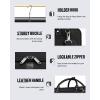 imageMATEIN Mens Garment Bags for travel Large Travel Suit Bag Up to 7 Suits with Strap Wrinkle Free Carry On Garments Bag for Hanging Clothes Business Suitcase Luggage Bag Fit 173 Inch Laptop Black